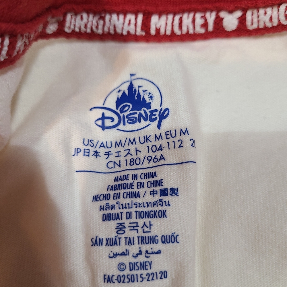 Disney Original Mickey Mouse Cream and Red T-Shirt in Unisex Medium - Picture 4 of 6